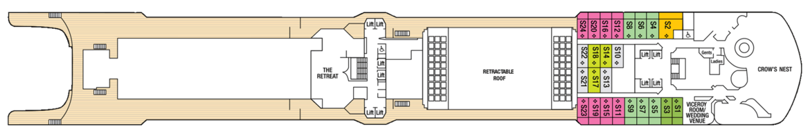 P&O Crusies, Arcadia, Deck 10 - Sun Deck.png